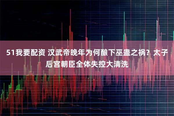 51我要配资 汉武帝晚年为何酿下巫蛊之祸？太子后宫朝臣全体失控大清洗